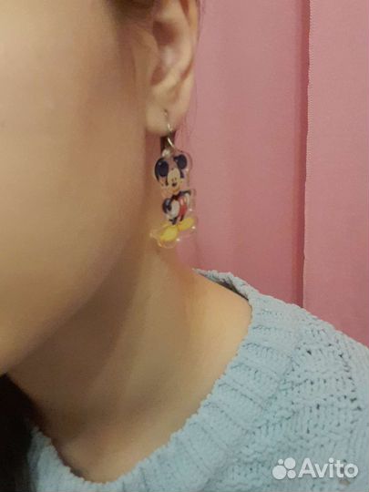Серёжка диснеевская. Микки Маус