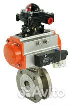 Кран шаровой DN.ru кшмфп.316.200 Ду40 Ру16 межфланцевый, полнопроходной, нержавеющая сталь SS316, уп