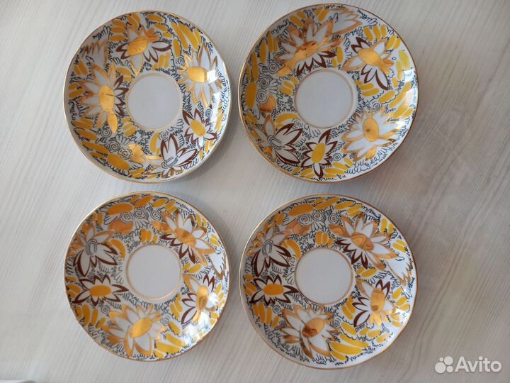 Сервиз чайный лфз Золотые ромашки попредметно