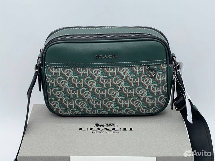 Мужская сумка Coach Зеленая