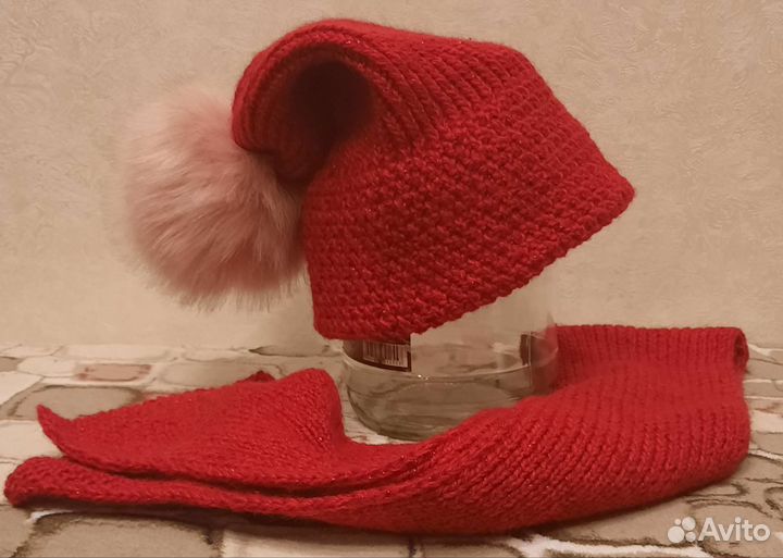 Комплект шапка и шарф (женский)