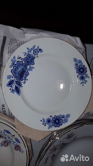 Тарелки фарфор и фаянс СССР