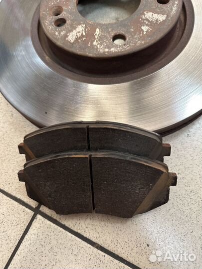 Диски тормозные и колодки передние hyundai i40