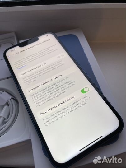 iPhone 13 512gb синий идеал