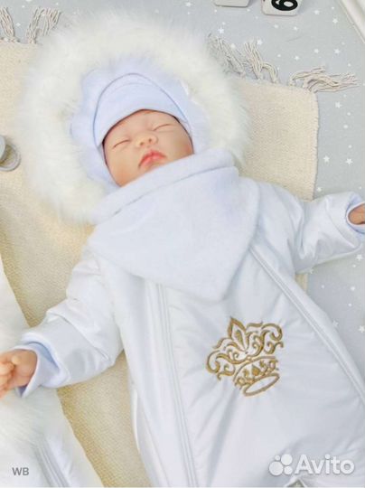 Конверт на выписку для девочки зимний