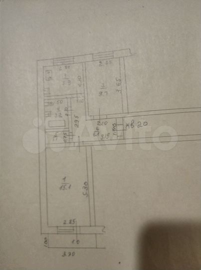 2-к. квартира, 40,1 м², 4/5 эт.