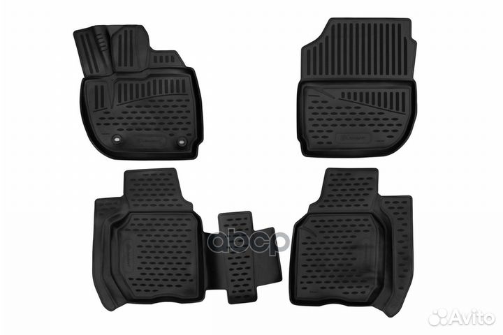 Коврики 3D в салон полиуретан 4 шт. element3D18
