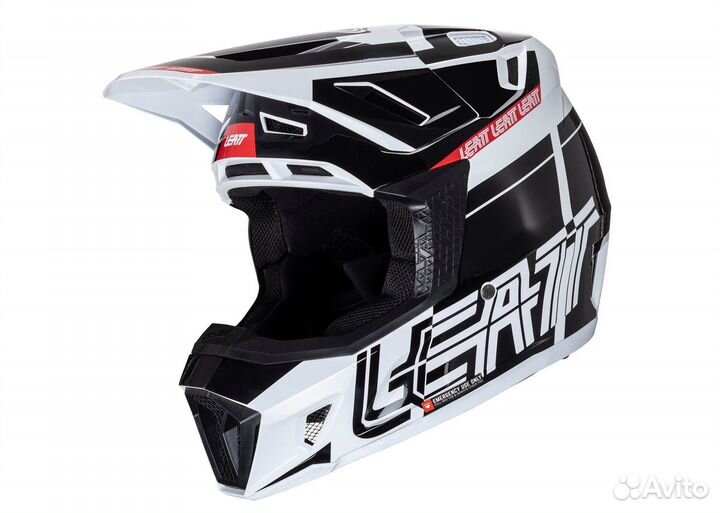 Шлем кроссовый leatt 7.5 BlkackWhite V24