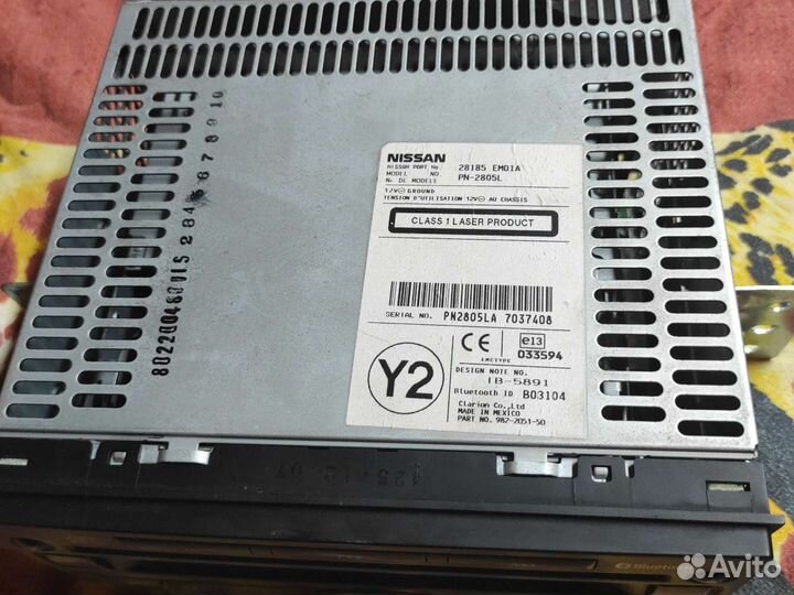 Магнитола nissan tiida