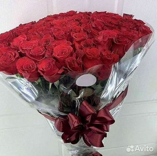 Розы высокие Доставка цветов