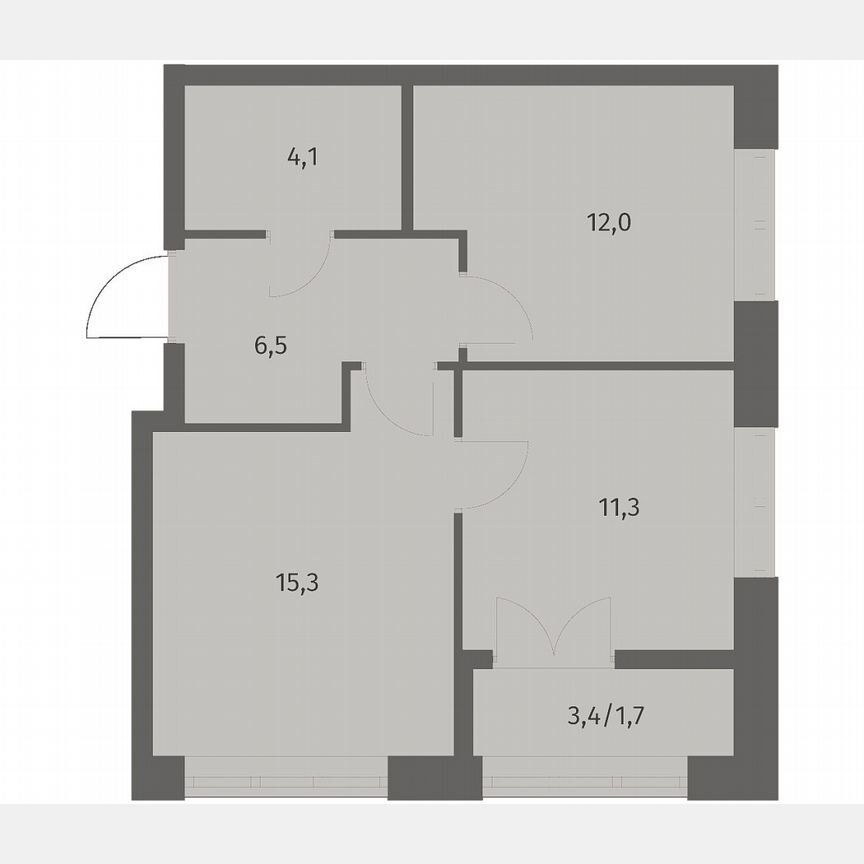 2-к. квартира, 50,9 м², 5/11 эт.