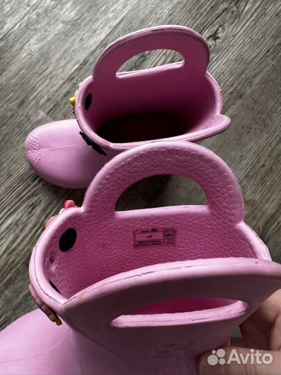 Детские резиновые сапоги с10