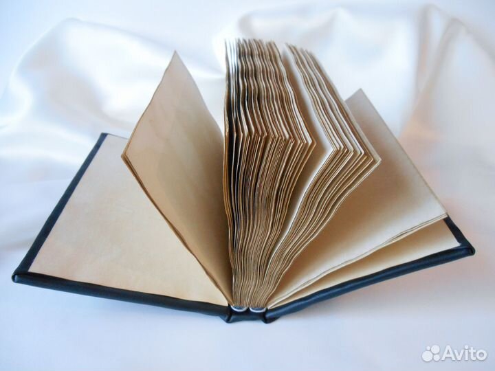 Кожаный блокнот a6, чёрный личный дневник