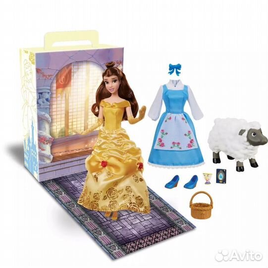 Набор кукла Бэль с нарядом и овечкой. Disney