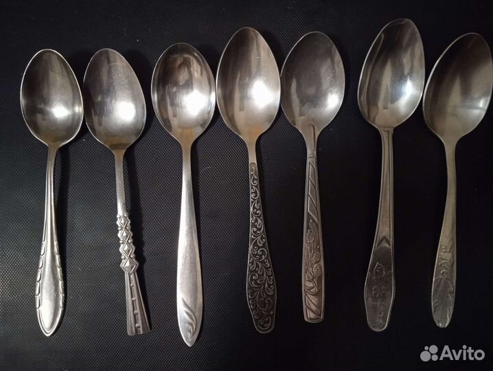 Ложки, вилки, ножи нерж, мельхиор СССР