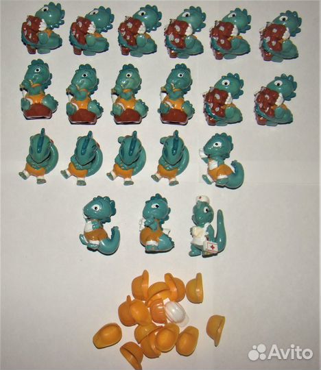 Киндер 90-х. динозавры, пингвины, акулы, львы,слон