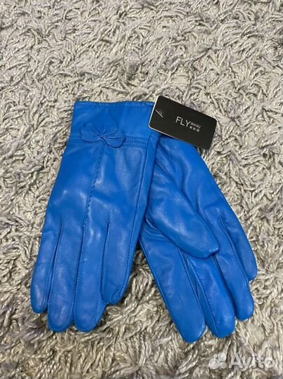 Перчатки женские кожаные новые