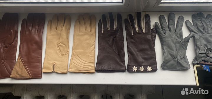 Перчатки кожаные