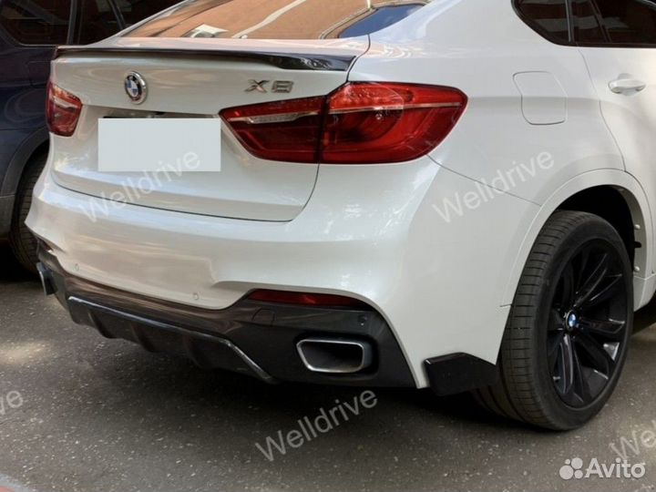 Диффузор BMW X6 F16 M-Performance черный