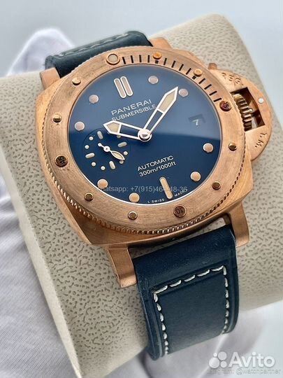 Часы panerai submersible bronzo blu abisso