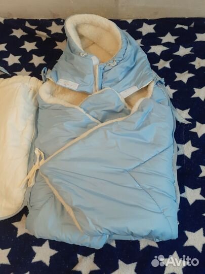 Конверт на выписку для мальчика зима