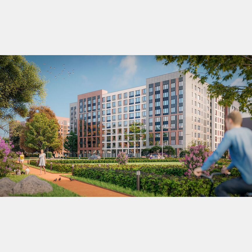 1-к. квартира, 36,6 м², 8/9 эт.