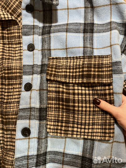 Рубашка в клетку bershka