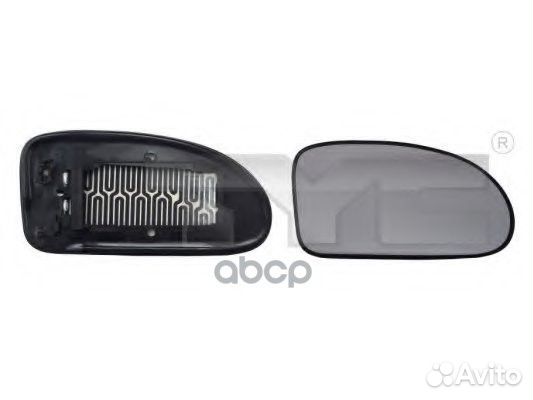 Стекло зеркала прав с подогр, выпукл ford: focu