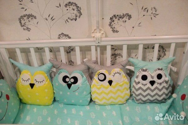 Бортики на кроватку