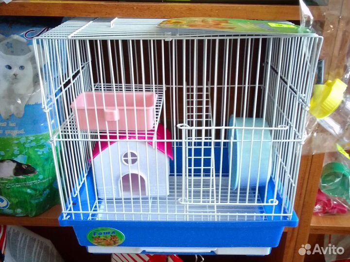 Клетка новая продается,хомяк в подарок