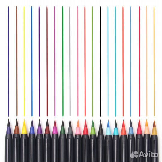 Акварельные маркеры WaterColor Brush Pen, 20 цв