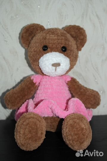 Мишка амигуруми