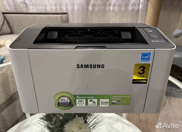 Принтер лазерный черно белый бу Samsung SL-M2020