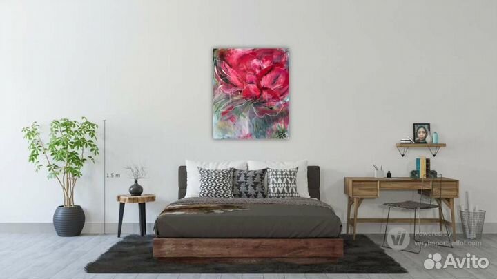 Интерьерная картина на холсте. Акрил
