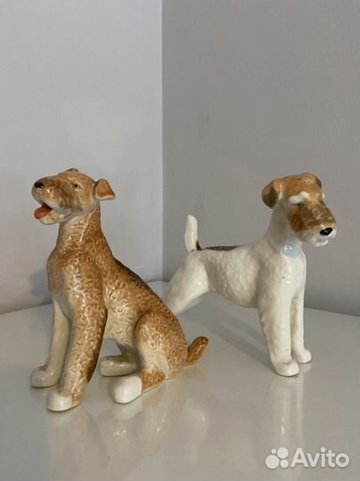 Фарфоровые статуэтки СССР собаки