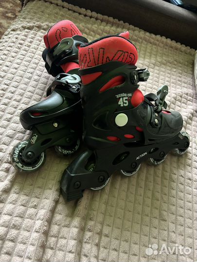 Роликовые коньки детские раздвижные 35-38