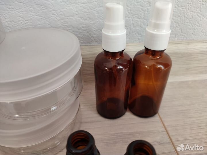 Банки флаконы для кремов, скрабов