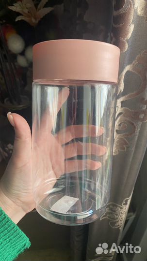 Банка для сыпучих пластик 1 л