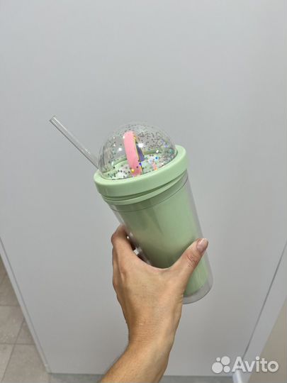 Стакан с трубочкой Modi