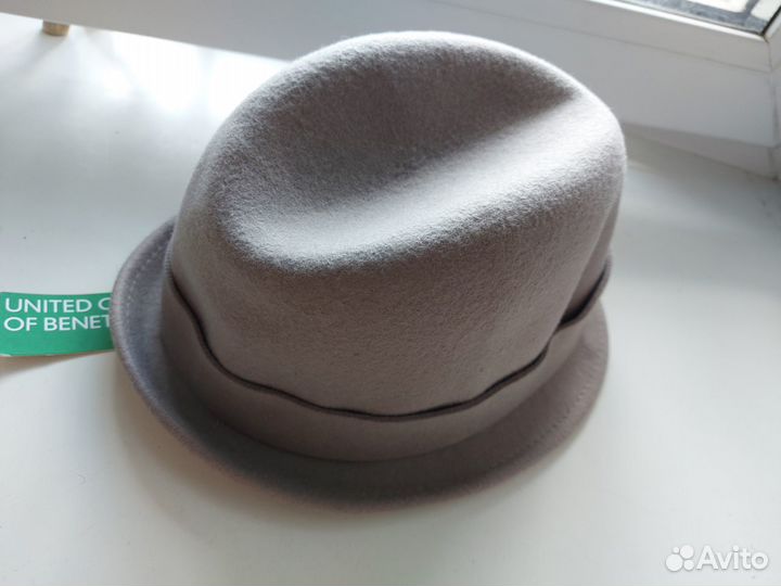 Шляпа женская новая benetton шерсть Италия