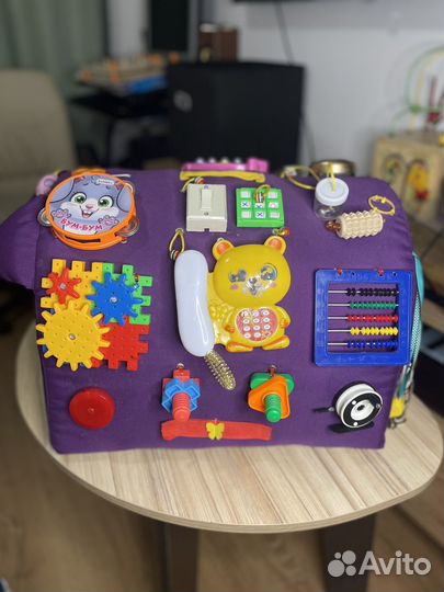 Мягкий бизиборд бизидом baby bizi