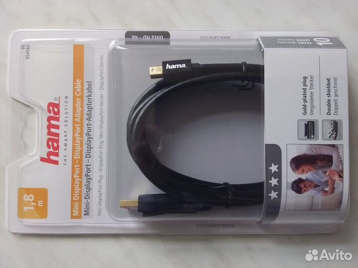 Кабель Hama / mini DisplayPort - DisplayPort