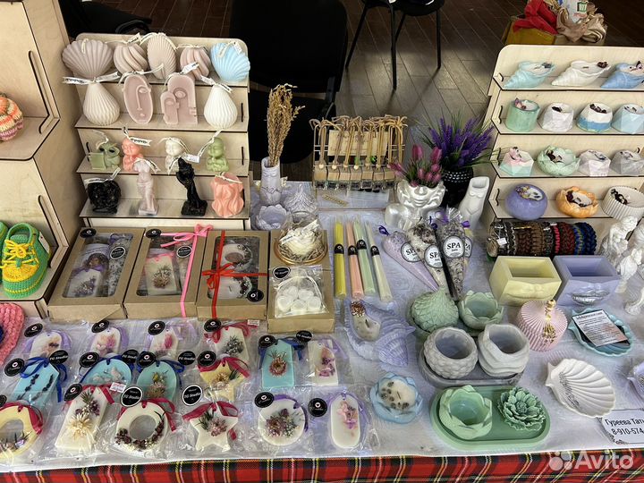 Свечи декоративные и ароматические