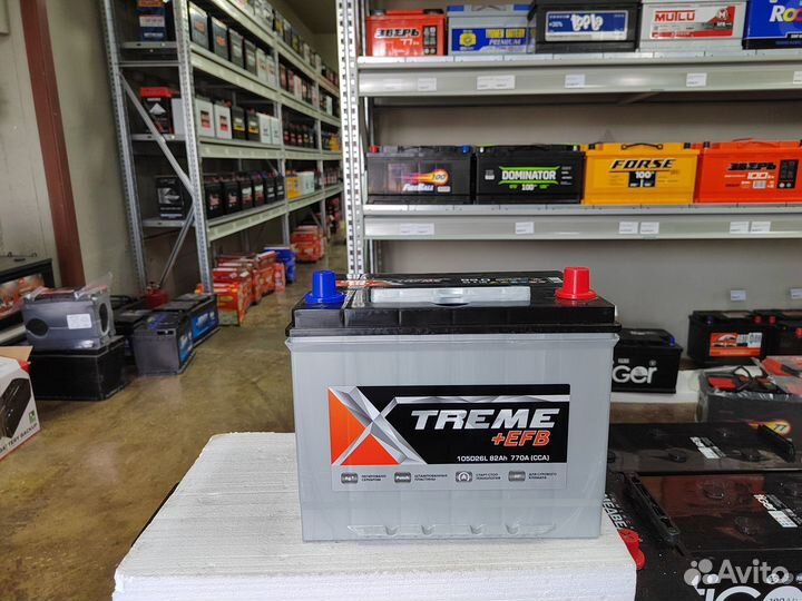 Аккумулятор Xtreme EFB 82 Ач обр 770 А