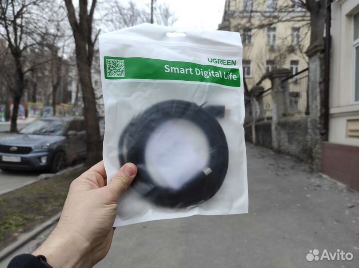 Кабель ugreen HD118 hdmi v2.0 Black 3M