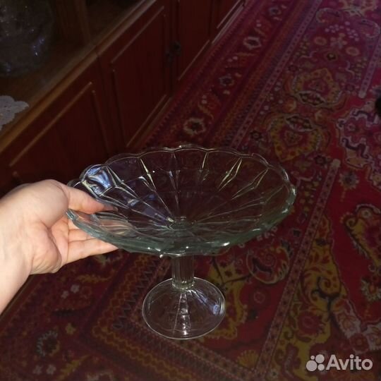 Ваза для фруктов на ножке СССР