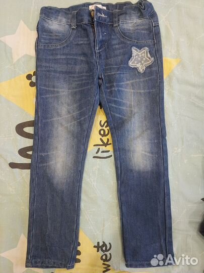 Штаны пакетом для девочки 104 110