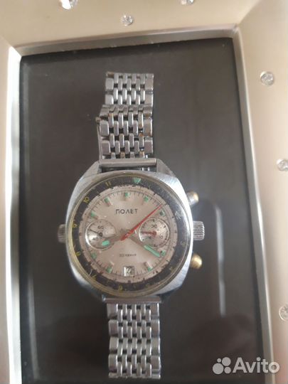 Мужские наручные часы хронограф 3133 СССР Полет