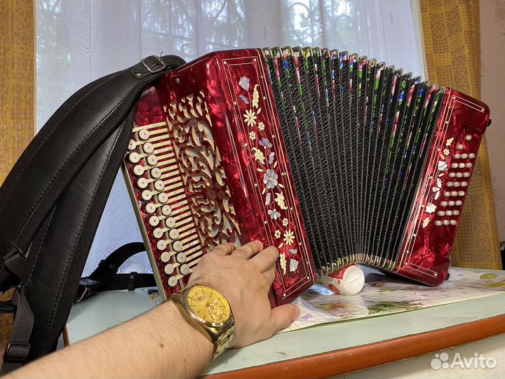 Гармонь Тульская Заказная Г-1 Инкрустация До мажор