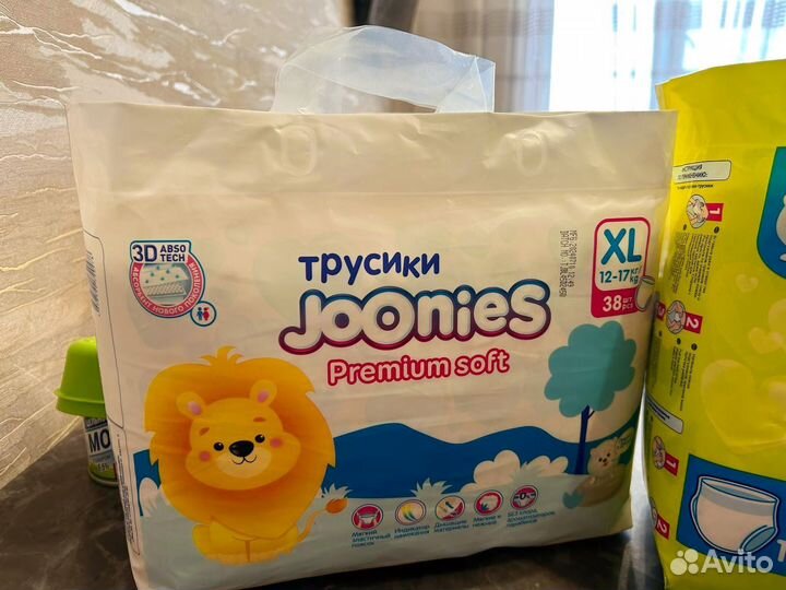 Подгузники трусики joonies xl